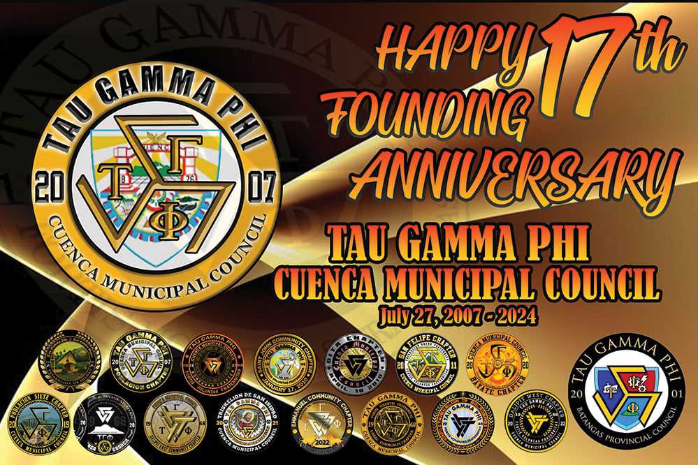 Tau Gamma Phi / Triskelion Grand Fraternity and Sorority - Cuenca Municipal Council